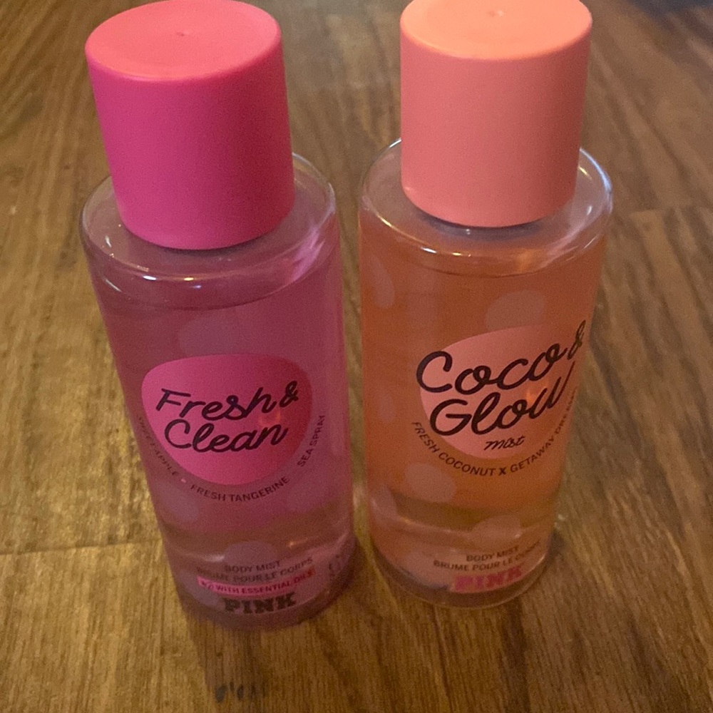 Victoria’s Secret Coco and glow , fresh and clean body sprays 💕